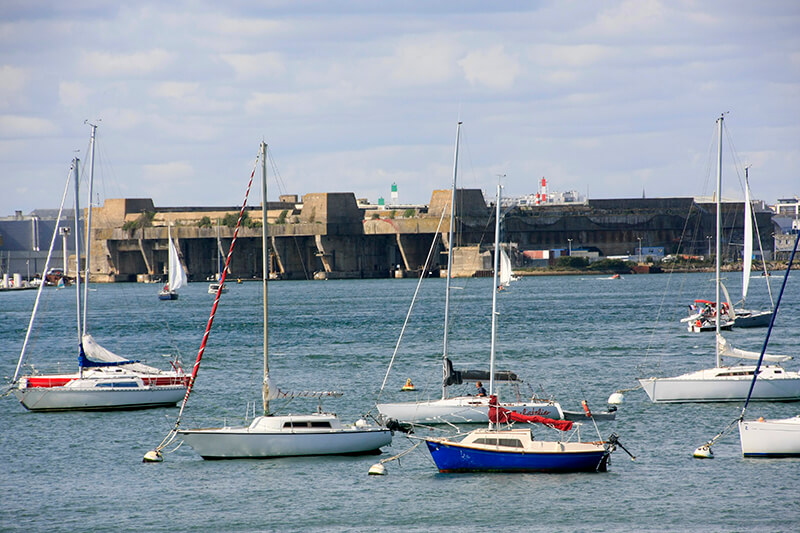 La base des sous marins de Lorient